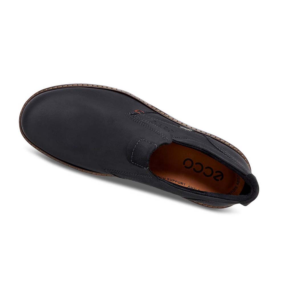 Pánské Boty Casual Ecco Turn Slip-on Černé | CZ 503RVD